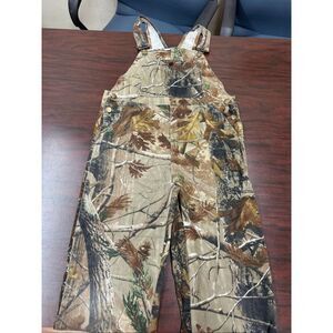 Realtree Camouflage Boys Bib Overalls Size Large